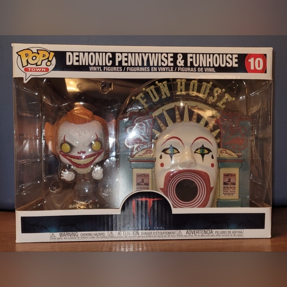 Funko Pop Towns-Demonic Pennywise+Funhouse - Picture 4 of 12